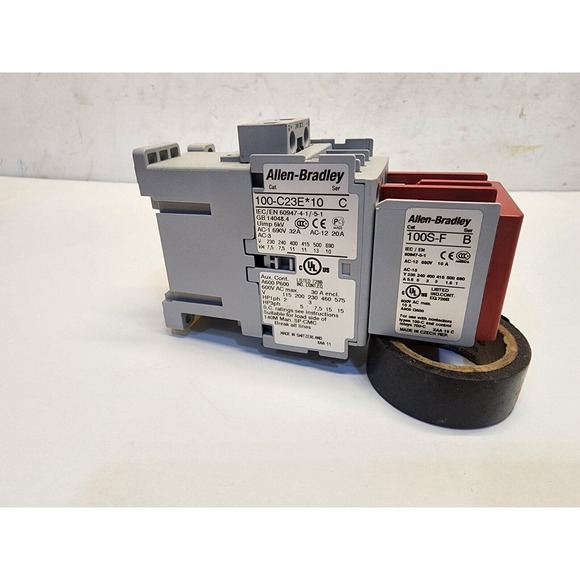 Allen-Bradley 100-C23E*10 24V coil 230-690V 30A W/Auxiliary Contact Block - Picture 5 of 8